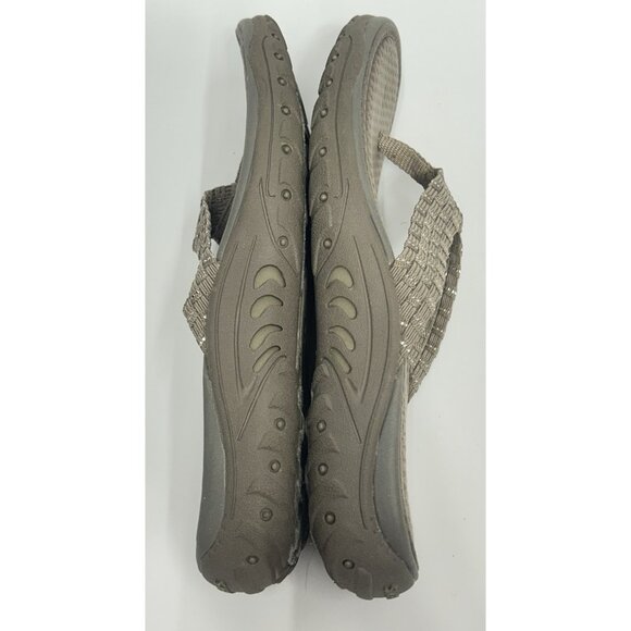 Skechers Reggae Womens 8 Sandals Flip Flops  Stir It Up Outdoor Lifestyle Taupe - Picture 8 of 9